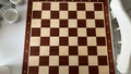 Chessbazaar Turnier Nussbaum Ahorn Holz Schachbrett Matt Ausführung 21 " - 60 MM