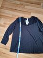 HANRO -Moments-Damen-Schlafanzug -Ausschnitt Spitze ,schwarz, XL, atmungsaktiv