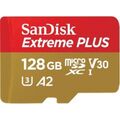 Sandisk Extreme Plus microSDXC 128 GB - Speicherkarte -UHS-III - 4K UHD-rot/gold