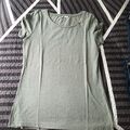 Damen T Shirt Grün/Grau