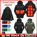 Herren Damen USB Elektrische Beheizbare Heizjacke Mantel Beheizte Warm Hoodie