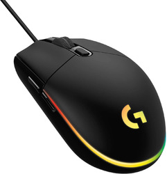 Logitech G G203, schwarz Gaming-Maus mit anpassbarer LIGHTSYNC RGB-Beleuchtung