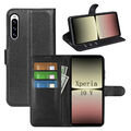 Handy Tasche Sony Xperia 10 V Hülle Handyhülle Wallet Case FlipCover Klapp Etui