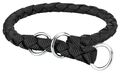 Trixie Cavo Zug-Stopp-Halsband 25-31 cm/ø 12 mm schwarz Gurtband rund geflochten