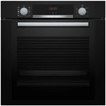 BOSCH Backofen Einbaubackofen Dampfbackofen schwarz 71 Liter Pizza HRA334YB0