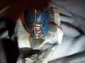 Navajo- Indianer-Ring-925-Silber-Sterling-Email-Sterling-Silber 1950-70