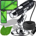 1600X Mikroskop 8LED Kamera Lupe Werkzeug USB Digital für Android DE