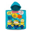 Minions Banana Kapuzen Poncho Kinder Badetuch Bademantel Strandtuch