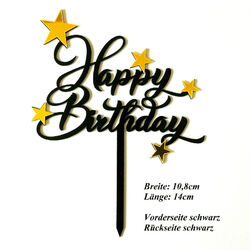 Kuchenstecker Cake Topper Happy Birthday Blumenstecker Geburtstagstorte Deko