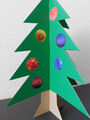 Weihnachtsbaum Tannenbaum Christbaum Aufsteller Pappe 36 cm Deko minimalistisch
