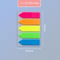 Post-it Index, 5 x 20 durchgefärbte Haftstreifen blau, grün, gelb, orange, pink