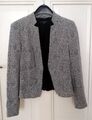 BLAZER COMMA grau Gr. XS 34 Jacke BOLERO f. Kleid Top Jäckchen chic