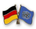 Deutschland-UNO Freundschafts Pin Flaggen Pin Freundschaftspin Pin Fahnen Pin