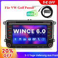 7" Autoradio HD DVD GPS Navi USB Bluetooth Für VW Golf 5 6 Passat EOS Skoda Seat