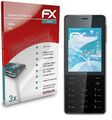 atFoliX 3x Folie für Nokia 515 Schutzfolie klar&flexibel Displayschutzfolie