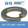 Federringe DIN 127 verzinkt Scheiben Ringe Sicherungsscheiben Federring