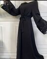 Abaya schwarz wunderschön