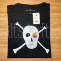  APPLE COMPANY STORE INFINITE LOOP Pirate T-Shirt Black/Rainbow HMEZ2LL/A LARGE