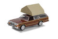 1979 Ford LTD Country Squire + Roof Tent *** Greenlight Great Outdoors 1:64 NEU