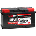 Autobatterie 12V 105AH 900A/EN LANGZEIT Starter Batterie ersetzt 100Ah 95Ah