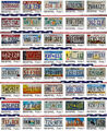 Ein USA Nummernschild GEPRÄGT embossed License Plate US Auswahl KFZ Kennzeichen