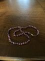 Rhodonit Kette Halskette Collier 60 cm Perlenkette