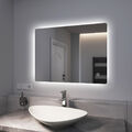 LED Badspiegel Badezimmerspiegel Mit Beleuchtung Wandspiegel  EMKE Lichtspiegel