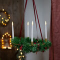Adventskranz zum hängen mit 4 LED Kerzen - Ø 35 cm - Weihnachts Kranz Deko Innen