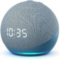 Der neue Amazon Echo Dot 4 Generation Smarter Lautsprecher mit Uhr Alexa Blau