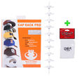 Cap Rack PRO Kappenhalter in Weiss mit 10 Clips für bis zu 30 Baseball Caps