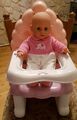 Zapf Creation Baby Annabell ,Baby Born, Tischsitz Hochstuhl Essen Komfortsitz...