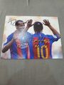 Autogramme Rivaldo Ronaldinho Barcelona Sehr Selten Unterschriften Sammler