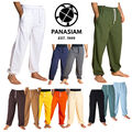 PANASIAM E-Pants, Stoffhose für den Alltag, Yoga, Strand, Jogging 100%Baumwolle