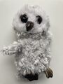 Ty Glubschi Original Owlette ca. 17 cm weiß/grau mit Glitzerelementen