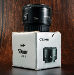 💥 Canon Objektiv EF 50mm 1:1.8 II 52mm für EOS Vollformat und APS-C Sensor 💥
