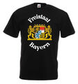 Freistaat Bayern "Wappen" (T-Shirt,Pulli,Langarm,Girl,Ärmellos,Kapu)