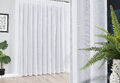 Gardine Store robuste Sable Qualität Halbtransparent Weiß Bleiband NACH MAß