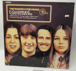 The Mamas and the Papas "If you can believe your eyes and ears". Vinyl LP. 1975
