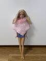 Barbie Puppe | Indonesia 1999  Kopf 1998 mit Silbernen Body +Rock + Poncho.