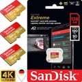 SanDisk Extreme micro SD Speicherkarte 32GB, 64GB, 128GB 190MB/s* 4K A2 V30