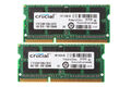 8GB Crucial 2Stck 4GB 2RX8 PC3-8500S DDR3 1066Mhz 204Pin Laptop Speicher RAM #EW