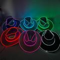 Cosplay Kabellose LED Cowboy Hut Neon Raum Leuchtender Hut  Männer