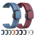 Magnet Silikon Armband Für Samsung Watch 3 4 5 6 Classic 43/46/47mm 40/44mm S3 2