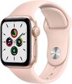 Apple Watch SE 40mm GPS Aluminiumgehäuse gold Sportarmband Gut - Refurbished