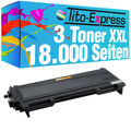 3 Toner Super-XL für Brother TN-2000 DCP7010 DCP7020 DCP7025 Fax2820 Fax2825