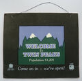 Welcome to Twin Peaks Original Karton Einzelhandel Video Shop offenes Schild 