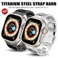 Titan Metall Armband für Apple Watch Series 8 7 6 5 4 3 38-41-44-45mm Ultra 49mm