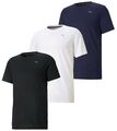 PUMA Herren T-Shirt PERFORMANCE TEE einzeln oder multi schwarz weiß blau M-XXL