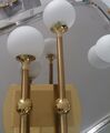 B+M zwei sehr hochwertige Massiv Messing  Lampe Art Deco  Wandleuchte dimmbar 