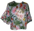 Gestreifte Blumen Bluse ✪ von Zara ✪ neuw.